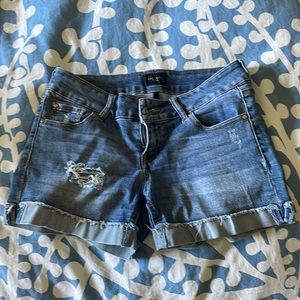 Celebrity Pink blue jean shorts
